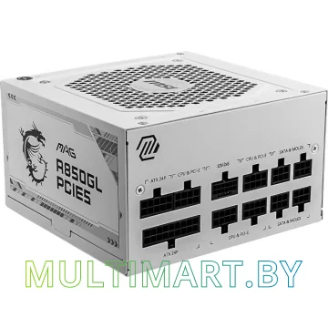 Блок питания MSI MAG A850GL PCIE5 WHITE 850W (306-7ZP8A24-CE0)